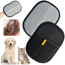 Moonlight Miles 2 Pack Pet Hair Removal Gloves,Double Sided Cat Groomi