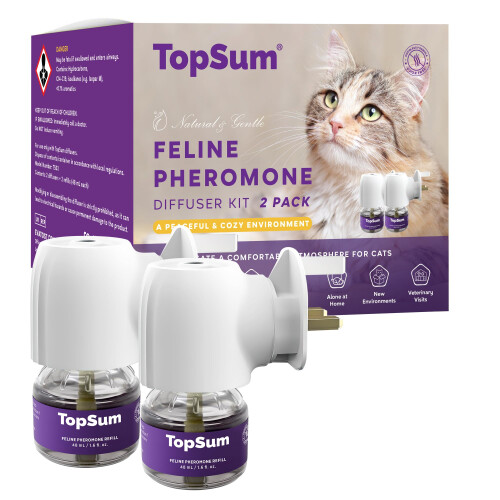 TopSum Cat Calming Plug-in: Premium Cat Pheromone Diffuser - Cat Plug