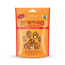 Pet Munchies Chicken Twists Dog Treats, Premium Grain Free Dental Stic