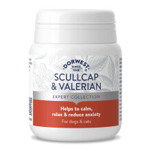 Dorwest Herbs Scullcap & Valerian Calming Tablets for Dogs and Cats, 1