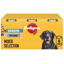 Pedigree - Wet Dog Food - for Senior Dogs - Mixed Selection in Loaf -