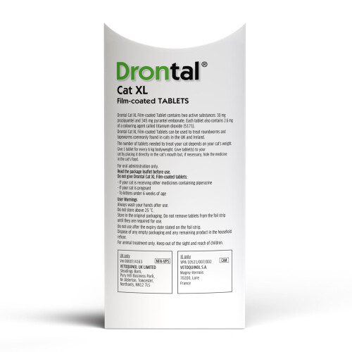 Drontal Wormer XL Tablets for Large Cats (Over 4kg) x 1 Tablet 1