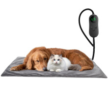 Dog Heat Pad Electric 40 * 70cm, 5 Adjustable Timer & 6 Adjustable Tem