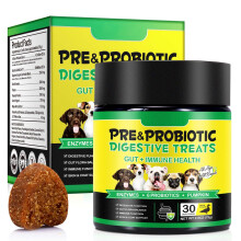 Probiotics for Dogs, Dog Probiotics for Gut Health Supplements (30 Che