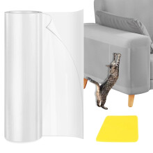 Cat Scratch Sticky Paws Tape, 15.7" x 118" Cat Furniture Protector Tap