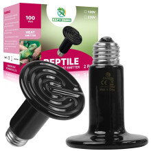 REPTI HOME Reptile Heat Lamp, Ceramic Heat Emitter E27 100W-2Pack, Cer