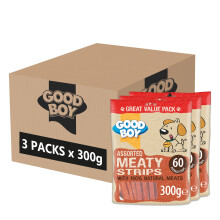 Good Boy Meaty Strips - Natural Dog Treats - Chicken, Beef & Duck Vari