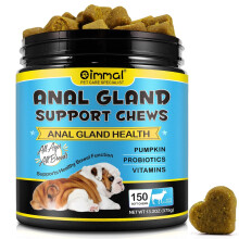 Anal Gland Support Chews for Dogs | 150 Soft Chews with Fiber, Probiot