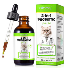 Probiotics for Cats with Prebiotic and Enzymes, Cat Probiotics Supplem