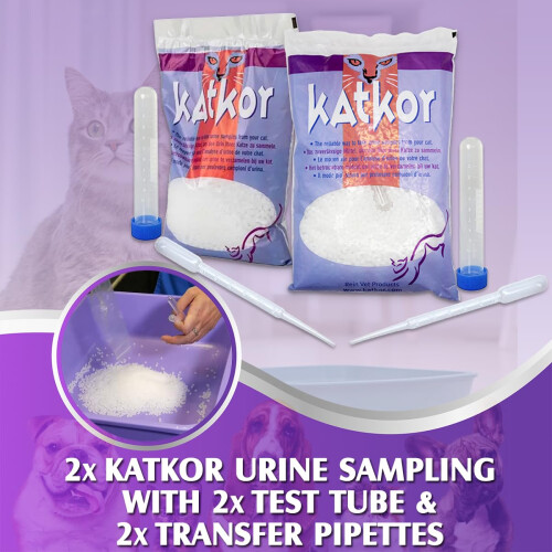 2x KatKor Urine Sampling Kit – Non-Absorbent Cat Litter for Urine Samp 1