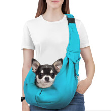 Pawaboo Dog Sling Carrier for Small Dogs, Reversible Hand Free Dog Car