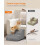 FEANDREA Feandrea 2-Step Dog Stairs, Waffle-Patterned Corduroy Dog Steps for Be 3