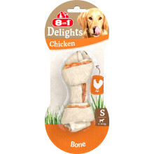 8in1 Delights Chicken Chew Bone S, healthy chew snack for small dogs,
