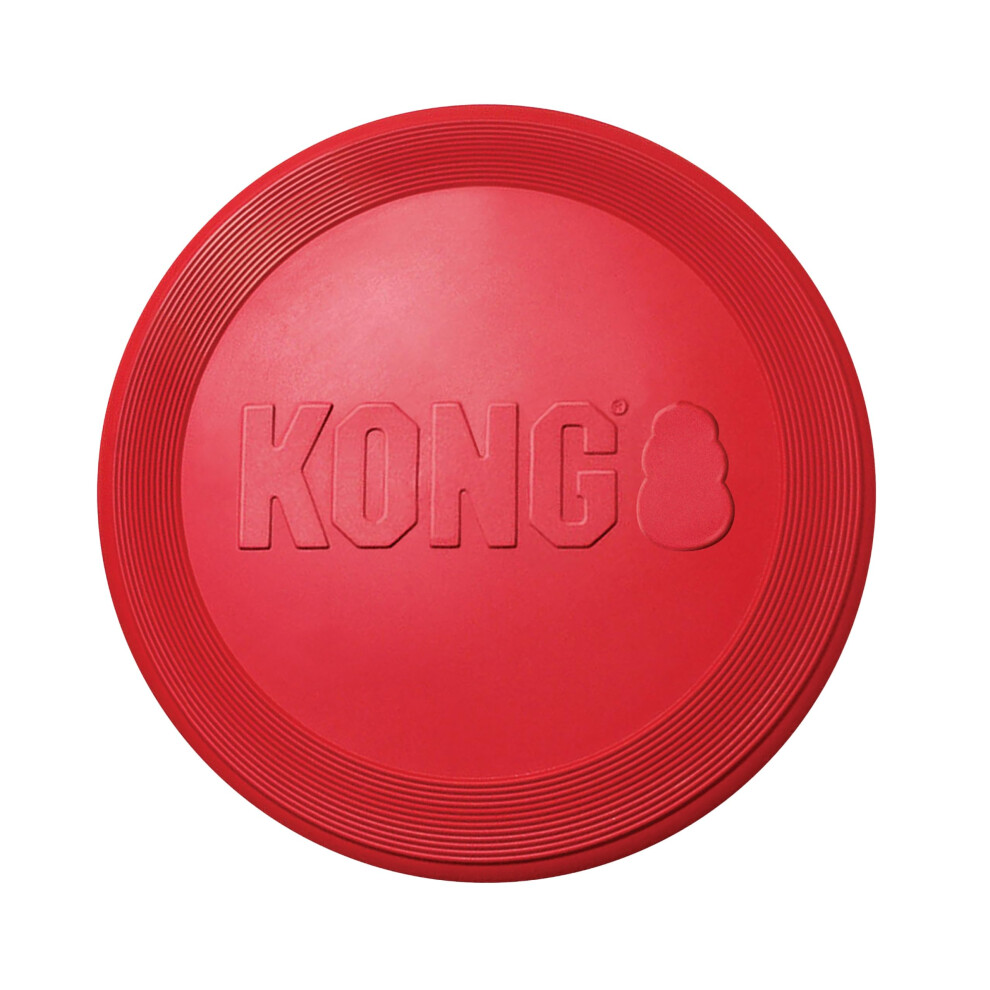 Kong Flyer - Durable Dog Toy For Outdoor Playtime - Natural Rubber Fly