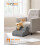 FEANDREA Feandrea 2-Step Dog Stairs, Waffle-Patterned Corduroy Dog Steps for Be 2