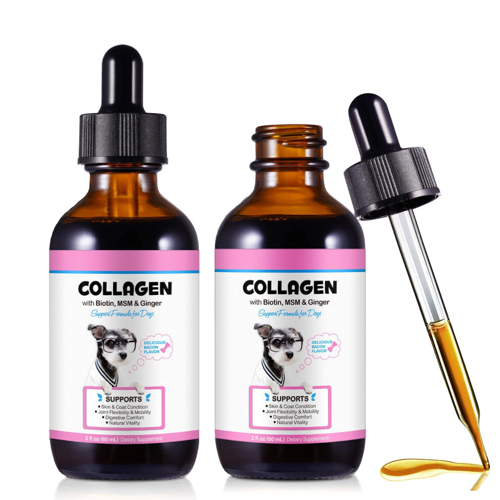 Zyranovae 2Pack Collagen For Dogs 60Ml,Liquid Dog Collagen Drops,Dog Collagen Dr