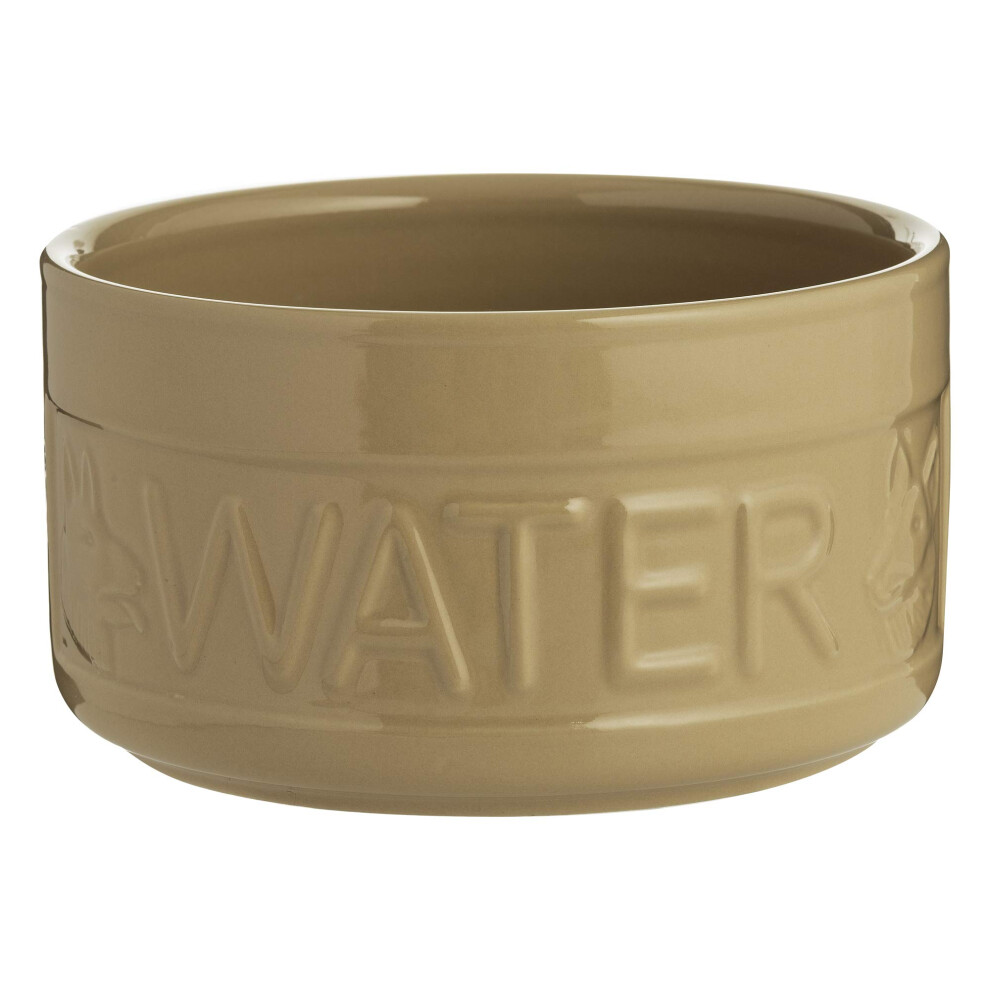 Mason Cash Cane Water Bowl 20Cm Large Stoneware Pet Bowl, 2.4 Litre Ca