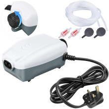 HITOP Whisper Aquarium Air Pump with Accessories, Dual-Outlet Fish Tan