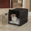 MidWest Homes for Pets Small Dog Crate Cover, Black Polyester Privacy 2