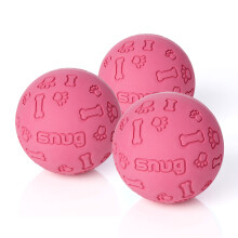 Snug Rubber Dog Balls for Small and Medium Dogs - Tennis Ball Size - V