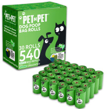 PET N PET Dog Poo Bags, USDA Certified 41% Plant Based, Thick and Leak
