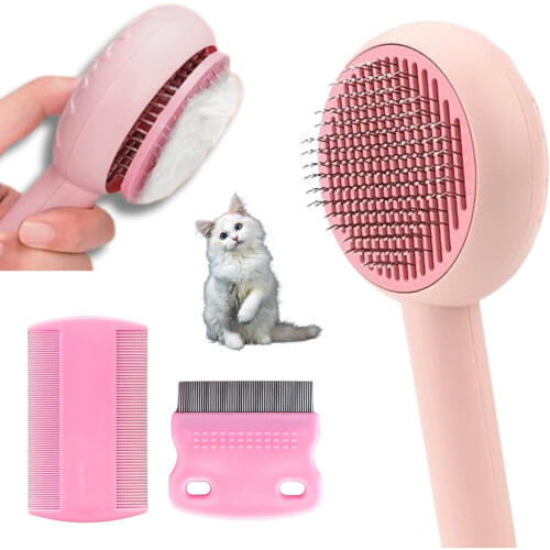 Flea Comb 7 Pieces Set for Cats and Dogs to Kill Fleas and Eggs, Kitte