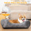 Oveppy Dog Bed Medium, Super Soft Rectangle Dog Beds, Washable Warming 2