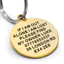 Personalised Engraved Dog Tags for Pets UK Prime, Double Side Stainles
