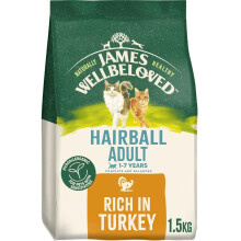 James Wellbeloved Hypoallergenic Dry Cat Food for Adult Cats Hairball