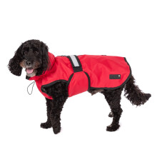 Danish Design 3-in-1 Dog Coat Red, 57cm (22in) - All Weather, Waterpoo