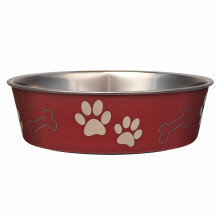 Loving Pets Stainless Steel Bella Dog Bowl Non-Slip Dishwasher Safe &