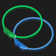 Novkin 2-Pack LED Dog Collar, Light Up Dog Collars,Rechargeable Dog Li