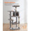 FEANDREA Feandrea Cat Tree Tower, 143 cm Multi-Level Plush Cat Condo with 4 Scr 3