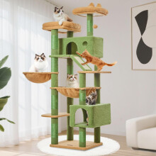 Taoqimiao Cat Tree, 180cm Cat Tower for Indoor Cats Large Cats, Multi-