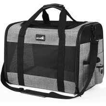 pecute Pet Carrier Bag Large, Cat Carrier Handbag, Portable Dog Trave
