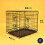 DogCrates+ Small Foldable Dog Crate with 2 Doors, Non-Chew Plastic Rem 2