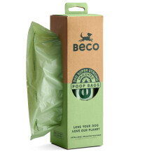 Beco Dog Poop Bags - Strong & Large - 300 Bags (XL Roll) Tissue Box Di