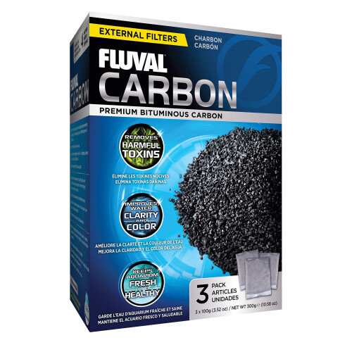 Fluval Fluval Activated Carbon 3 x 100g Sachets