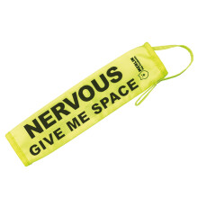 Nervous, Anxious Dog Lead Sleeve Sign, Give Me Space Neon Hi Vis React