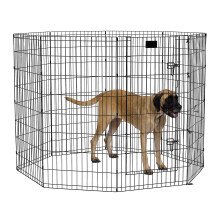 MidWest Homes for Pets Foldable Metal Dog Exercise Pen/Pet Playpen, Bl