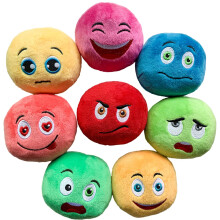 TONGKTAI Dog Toys, Soft Stuffed Plush Balls Pet Chew Squeake Toy, Inte