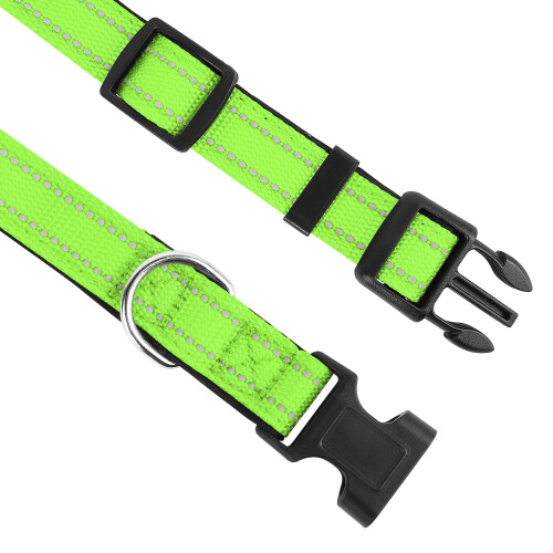 LZGOPE Reflective Dog Collar, Adjustable Soft Neoprene Padded Nylon Pe 2