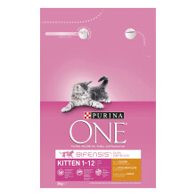 Purina ONE Kitten Cat Food Chicken & Wholegrain, Transparent, Chicken,