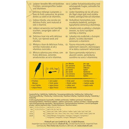 Vitakraft Budgie Fruit Cocktail 200g 1