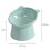 3Pcs Plastic Raised Cat Bowl Tilted 15 Degrees Elevated Cat Food and W 2