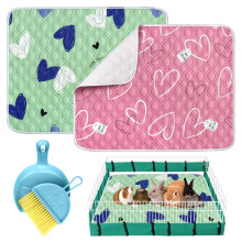 2 Pack Guinea Pig Cage Liner with Cleaning Tool Set Guinea Pig Bedding