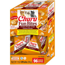 Churu Fun Bites by INABA Cat Treat - Chicken - 1 Pack (8 x 12g) / Soft