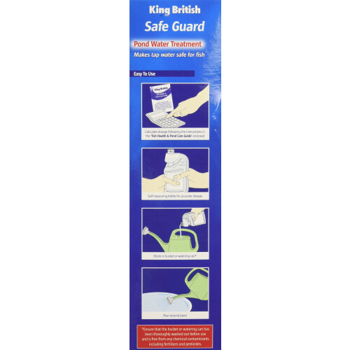 King British Safe Guard - De-Chlorinator for Ponds, 500ml 2
