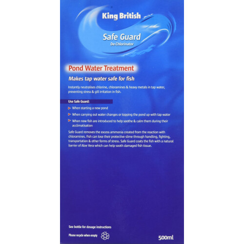 King British Safe Guard - De-Chlorinator for Ponds, 500ml 1