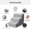 Gardner Pet 2-in-1 Dog Steps for Bed, Adjustable 3-Steps High Density 4